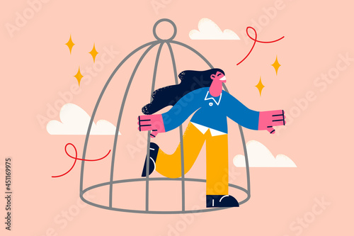 Freedom and new life opportunities concept