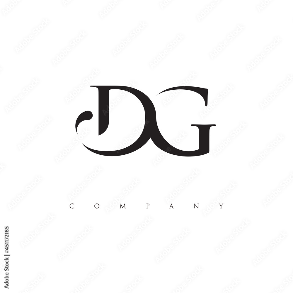 Initial DG logo design vector Initial DG logo design vector