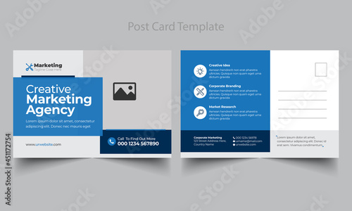 corporate business Modern postcard or EDDM Simple and Clean design template