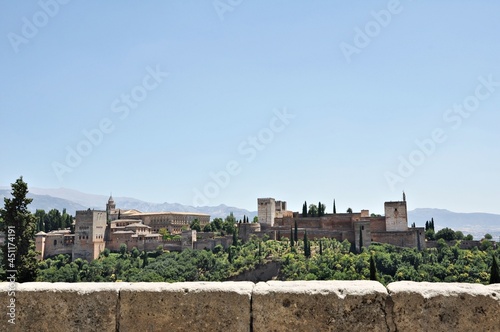 Alhambra Palace from Albaicin, Granada, Spain