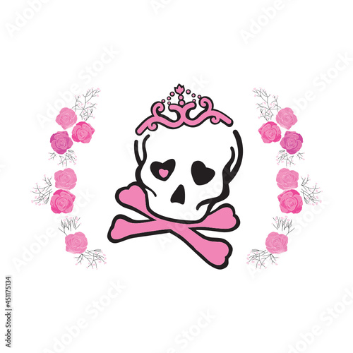 skeleton lady, vector