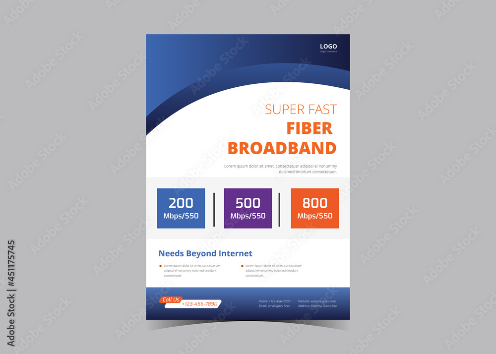 Broadband Internet Flyer Template.high speed internet flyer leaflet ...