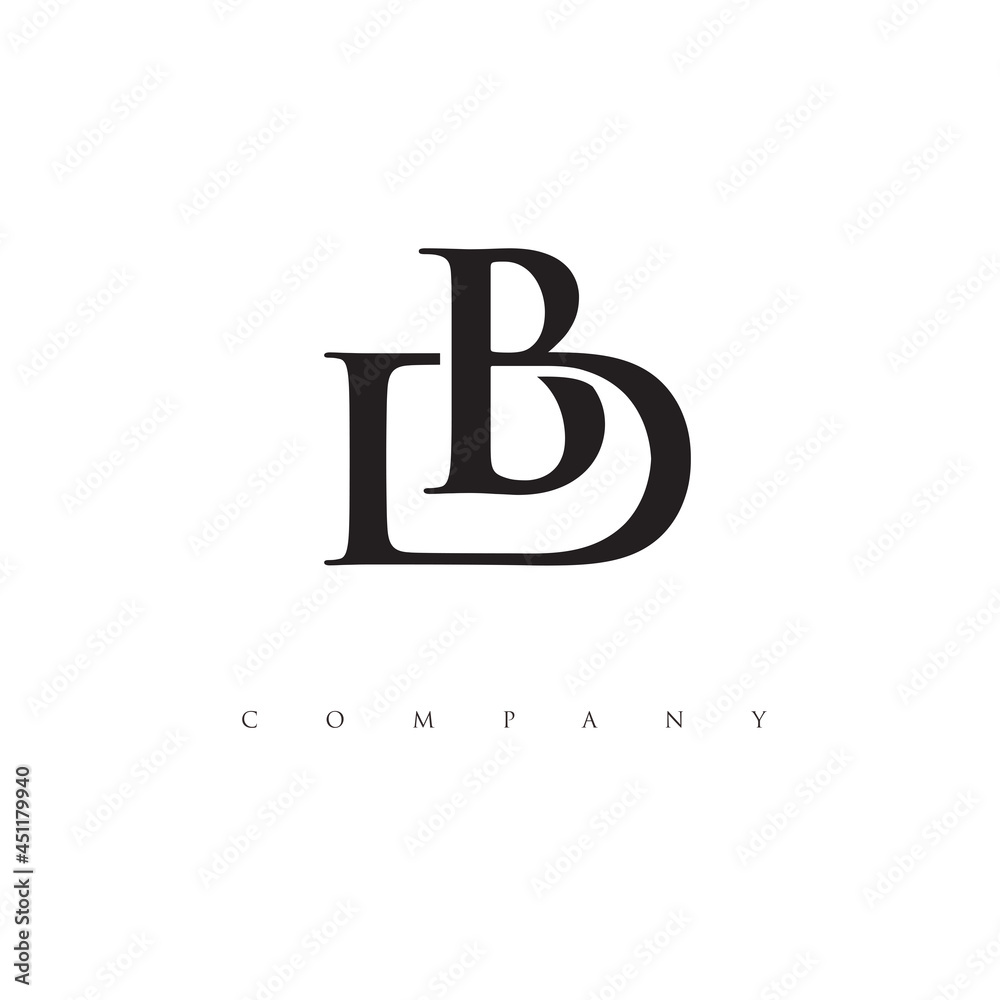 Initial BD logo design vector Initial BD logo design vector