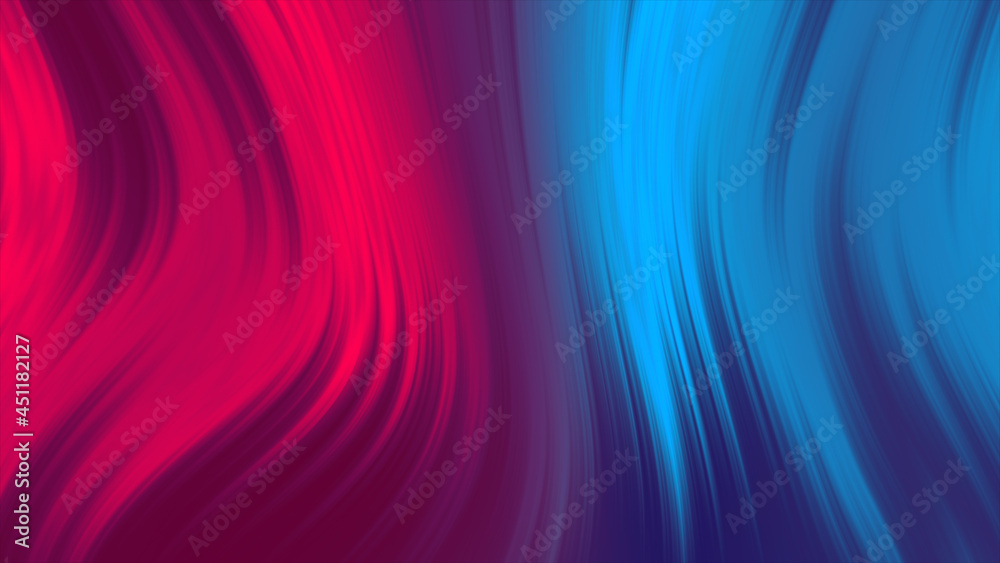 Liquid red and blue color abstract background. Fluid gradient animation 4k