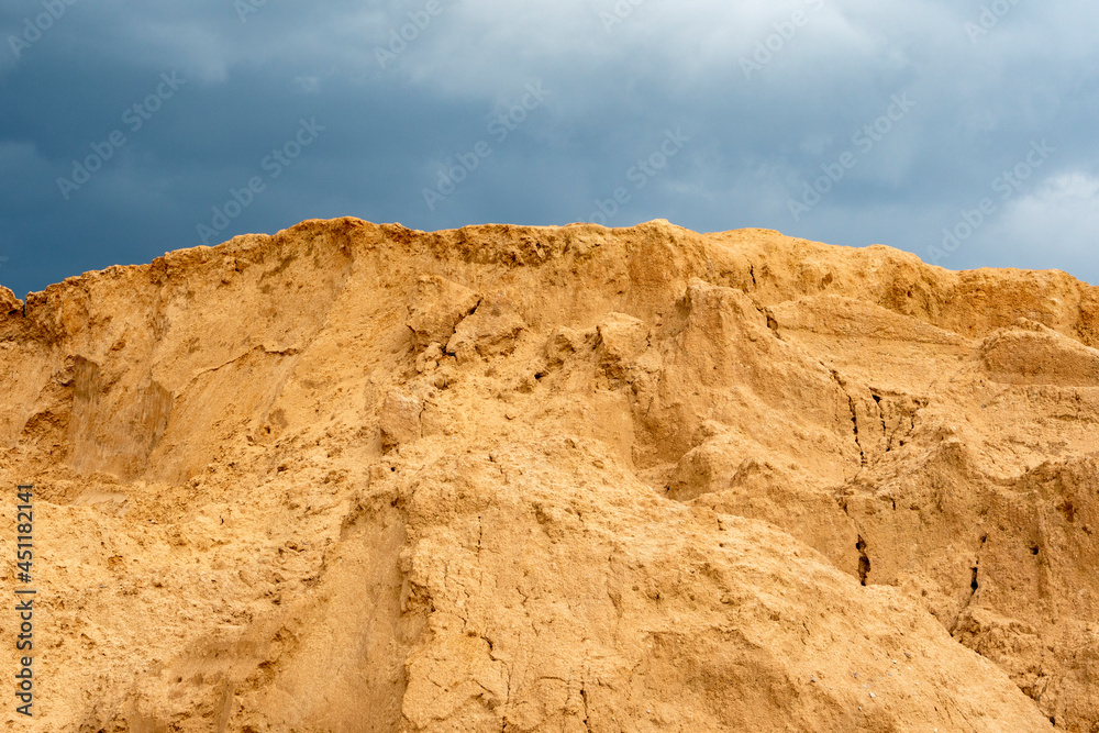 Open pit sand mining