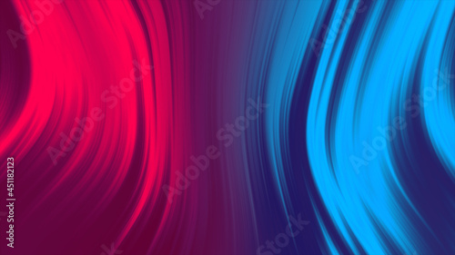 Fototapeta Naklejka Na Ścianę i Meble -  Liquid red and blue color abstract background. Fluid gradient animation 4k