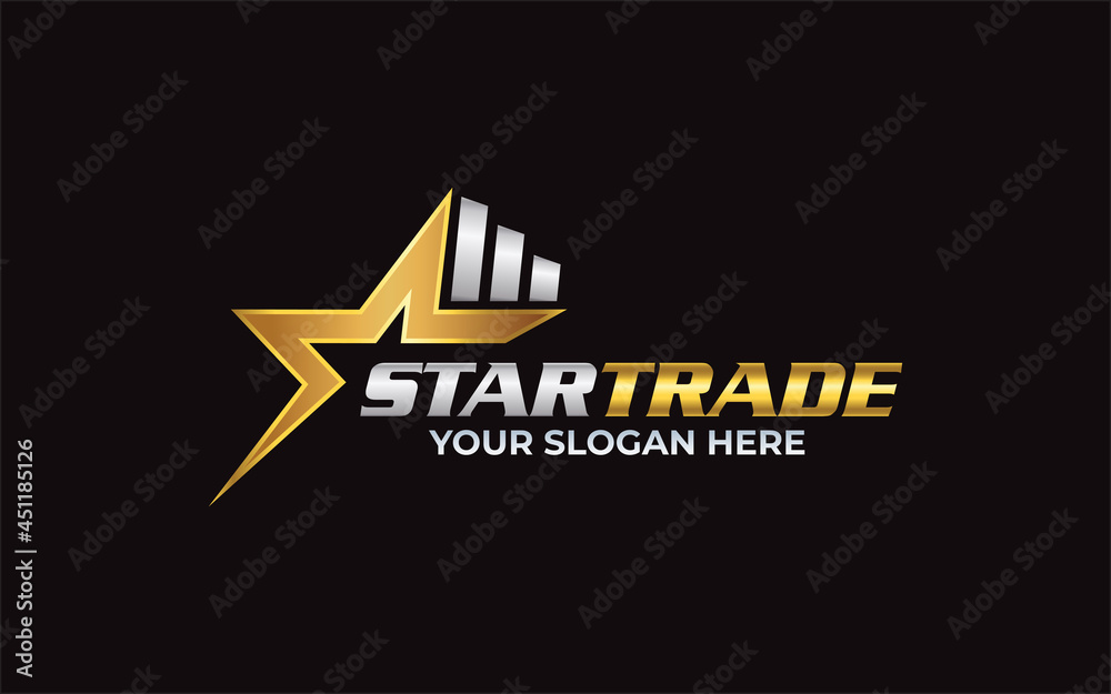 Illustration vector graphic of new trade for financial company business logo design template-01 Illustration vector graphic of new trade for financial company business logo design template-01