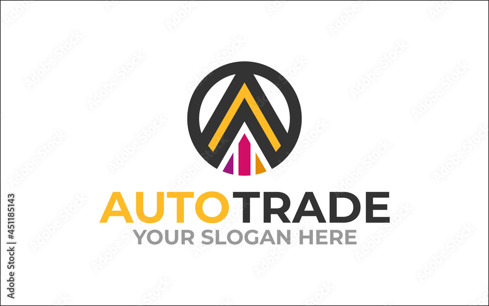 Illustration vector graphic of new trade for financial company business logo design template-01 Illustration vector graphic of new trade for financial company business logo design template-01