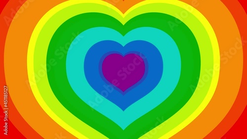 Lgbt homosexual rainbow background lesbian love animation. alpha channel pride