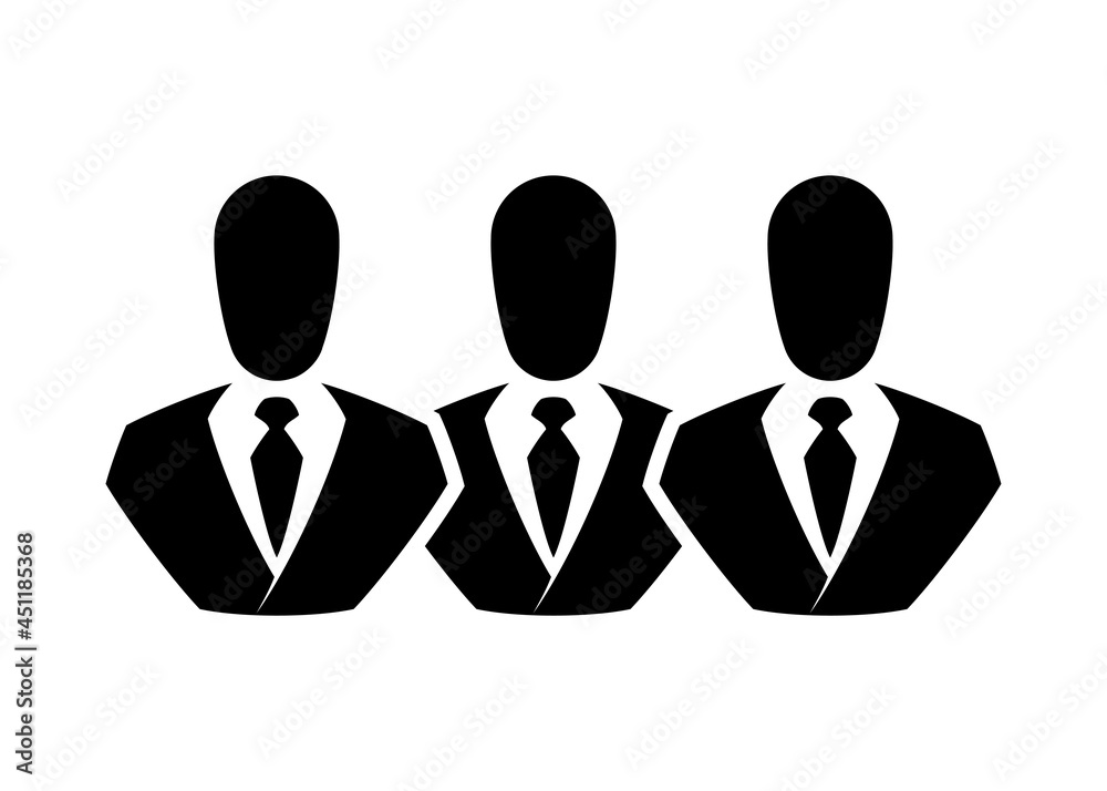 People line icon. Outline persons solid, group linear black pictogram. Simple image business collective people. Labor men collective silhouette. Office staff icon, bodyguards. Employees of bank People line icon. Outline persons solid, group linear black pictogram. Simple image business collective people. Labor men collective silhouette. Office staff icon, bodyguards. Employees of bank