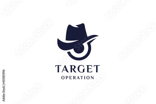 Robin Hood Archer Hat Vector Logo Design.