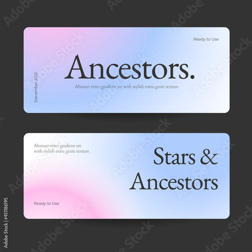 Wallpaper Mural Horizontal web banner template retro gradients colorful abstract blurry Torontodigital.ca