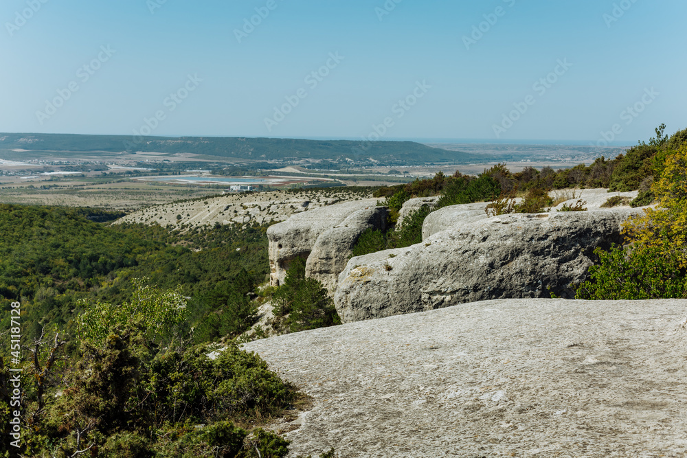The view from the observation deck in Chufut-Kale. Bakhchisarai.Crimea. The view from the observation deck in Chufut-Kale. Bakhchisarai.Crimea.
