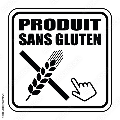 Logo produit sans gluten.