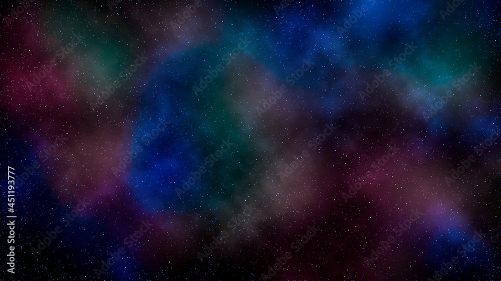 Colorful galaxy background with nebula and stars