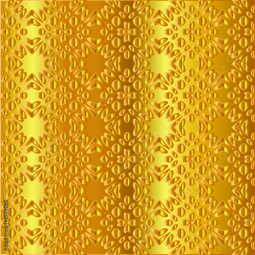 Gold metal texture background vector illustration 