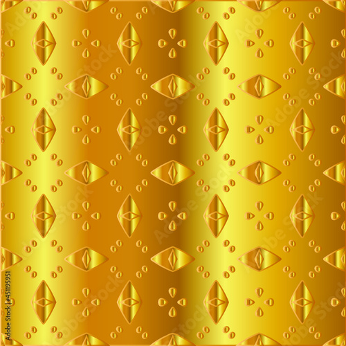 Gold metal texture background vector illustration 