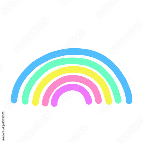Rainbow icon vector. bow illustration sign collection. iris symbol or logo. © Denys