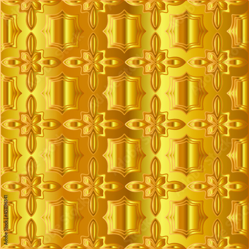 Gold metal texture background vector illustration 
