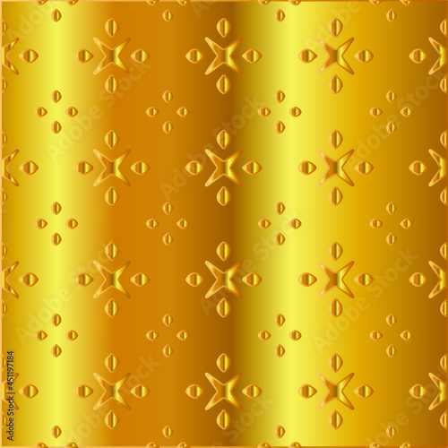 Geometric vector pattern with yellow and white gradient. gold ornament for wallpapers and backgrounds.