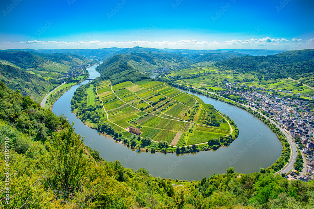 Moselschleife - Moseltal - Die Mosel Stock Photo | Adobe Stock