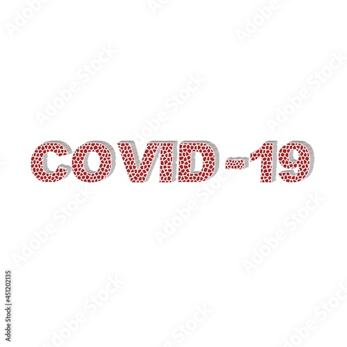 Letter stay home covid-19 colorful 3D abstract background white