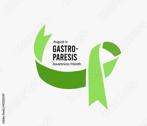August is gastroparesis awareness month. illustration photo