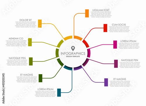 Infographic design template with place for your data. Vector illustration.