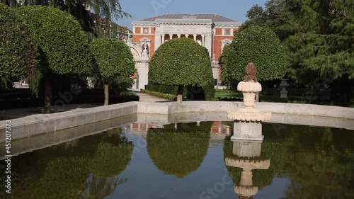 View in Retiro Park, Madrid, Spain
