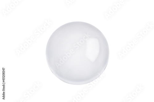 transparent magic ball isolate on white background