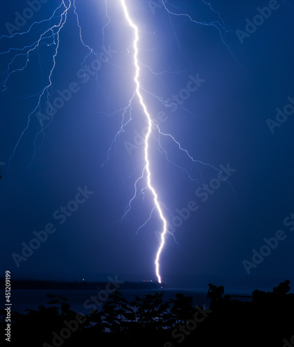 Lightning Bolt Over Upper Peoria Lake
