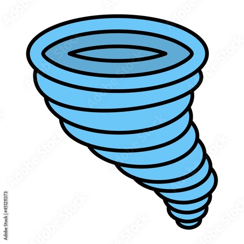 Vector Windstorm Filled Outline Icon Design