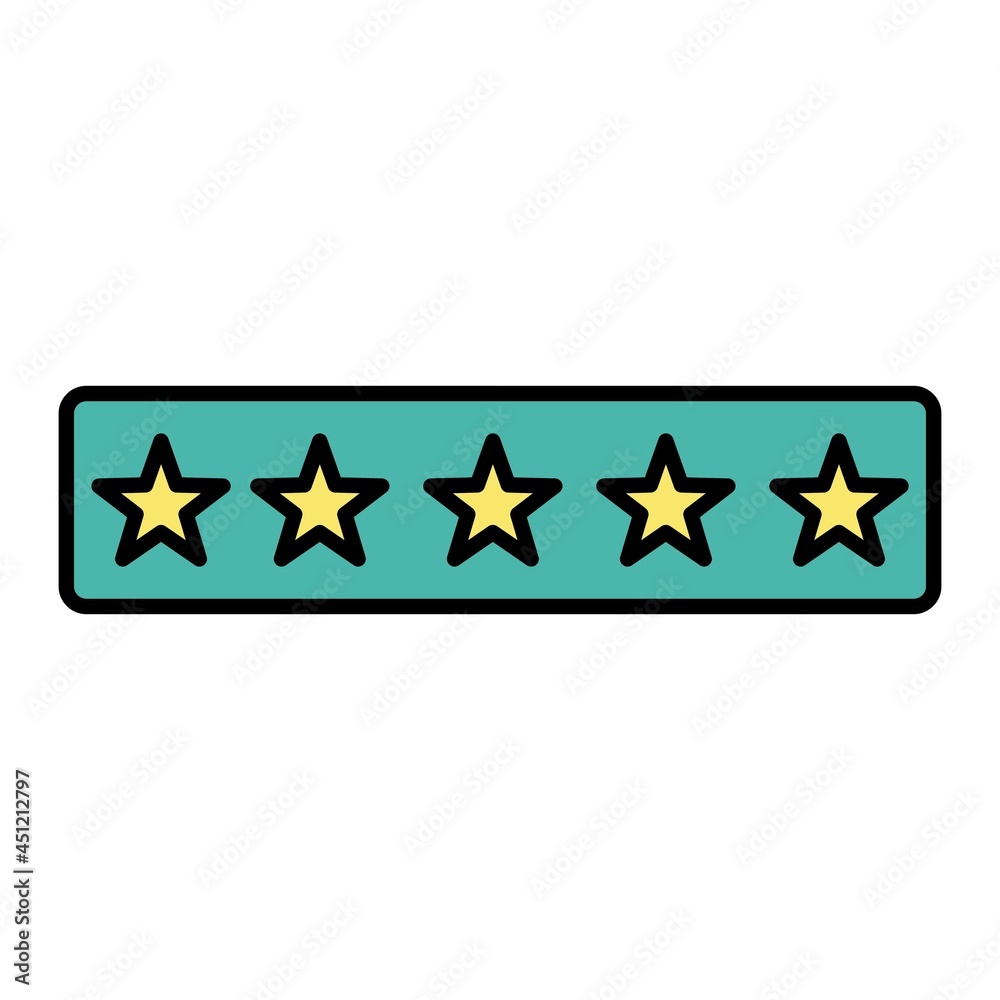 Vector Rating Filled Outline Icon Design Vector Rating Filled Outline Icon Design