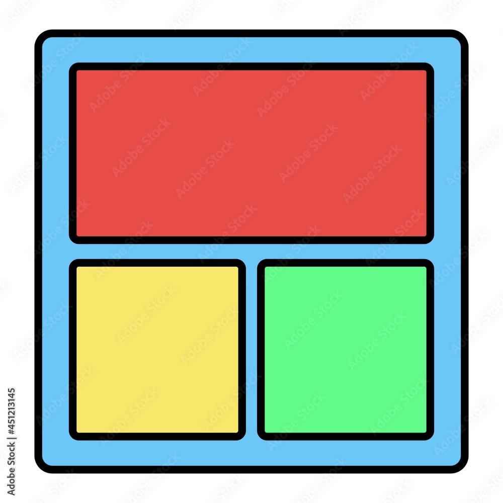 Vector Lay Out Filled Outline Icon Design Vector Lay Out Filled Outline Icon Design