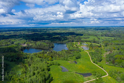 landscape with lake