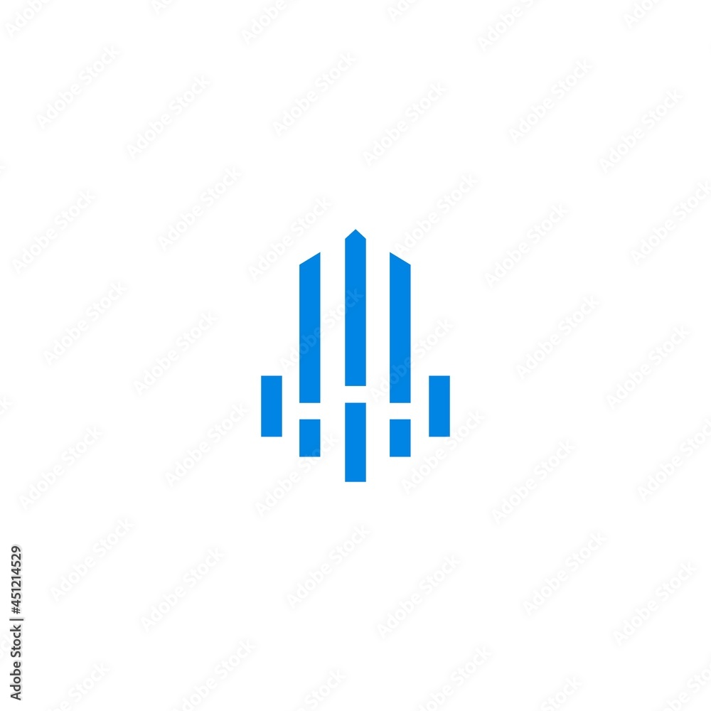 rocket logo design icon template vector