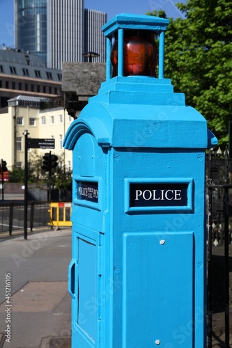 Police box in London UK