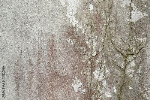 Old concrete wall with peeling plaster. Abstract grunge background