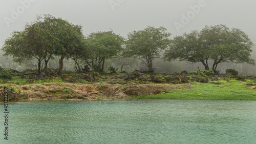 Landscape in Wadi Darbat, Salalah, Oman.