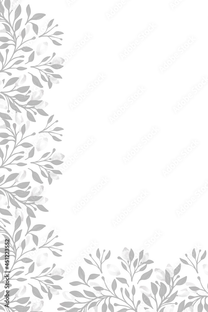 Fototapeta premium Lemon tree branches background vertical template with the place for text