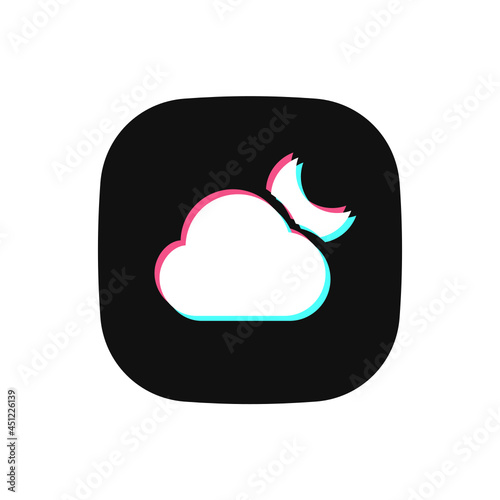 Cloudy Night - App Icon Button