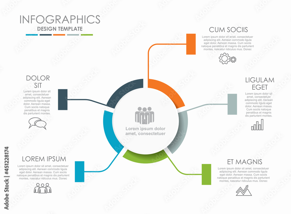 Infographic design template with place for your data. Vector illustration.