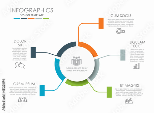 Infographic design template with place for your data. Vector illustration.