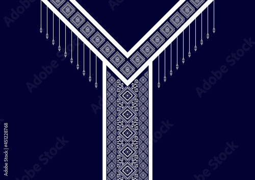 Necklace pattern, Geometric, Ethnic oriental traditional. Design for Fashion, women's clothing, background, wallpaper, and embroidery.