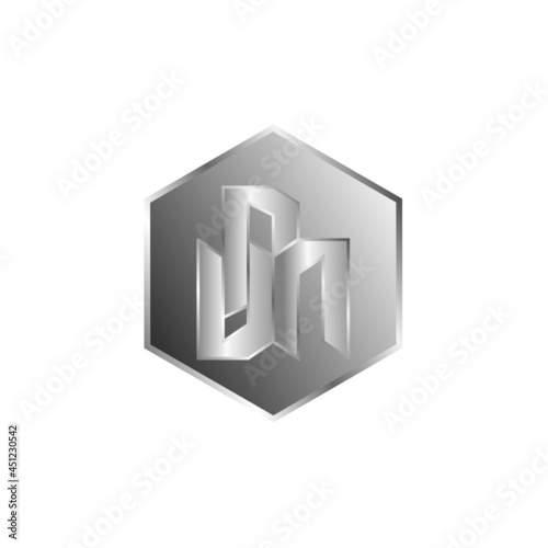simple logo letter "VPN" with millennium gradation suitable for company logos and others