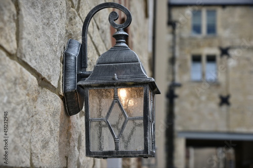 old lantern on the wall