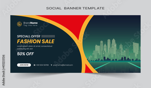 Social media cover vector templates fully editable, advertising design, web banner template