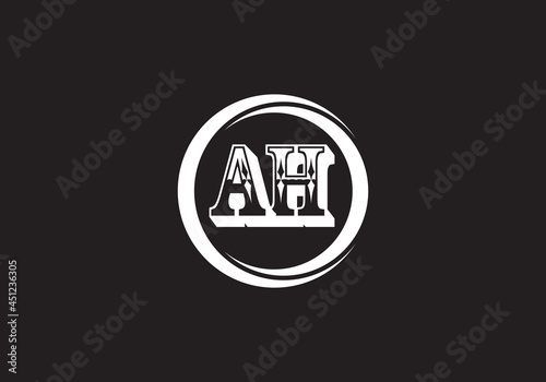 this is a AH latter icon design