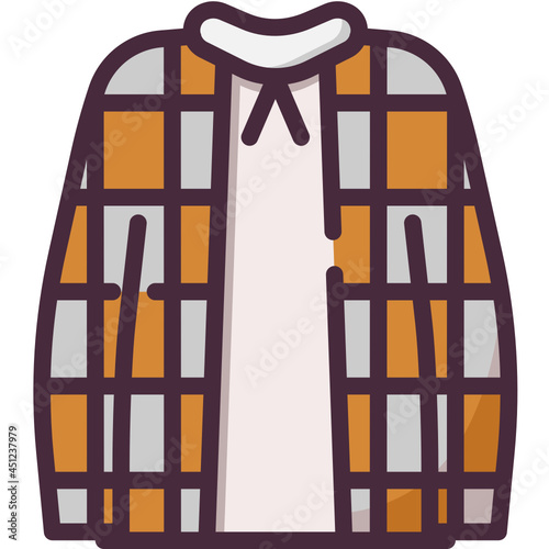jacket line icon