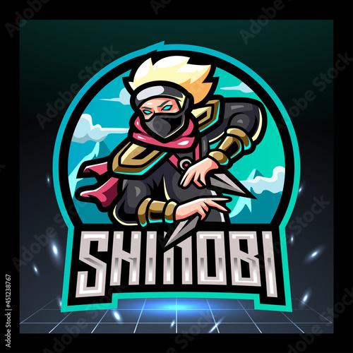 Shinobi mascot. esport logo design